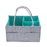 Women Travel Organizer Felt Insert Bag Multi-pockets Diaper Wet Mommy Bag