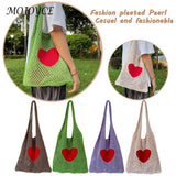 Women Crochet Bag Clutch Knitted Hollow Shoulder Bag