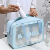 Women Travel Portable PU Cosmetic Bag Large Capacity Waterproof