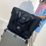 Women Travel Shoulder Bags Large Capacity Foldable Tote Luggage
