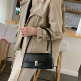 Vintage PU Leather Women Underarm Bag