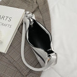 Women PU Leather Messenger Bag Creative Newspaper Letter Printing Shoulder Bag