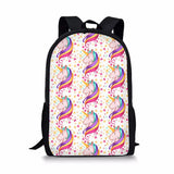 Women Unicorn Printed School Bags For Teenage Girls Shoulder Bags