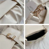 Women Urban Simple Shoulder Small Square Bag Lace Crossbody Casual Handbag