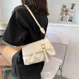 Women Urban Simple Shoulder Small Square Bag Lace Crossbody Casual Handbag