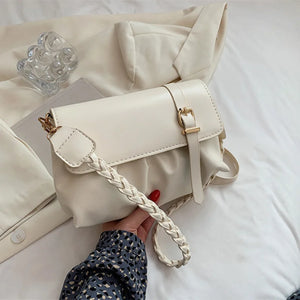 Women Urban Simple Shoulder Small Square Bag Lace Crossbody Casual Handbag