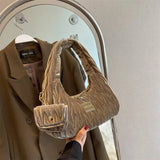 Velvet Tote Bag Large Capacity Casual Handbag Shoulder Bag