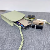 Women Vertical Handbags Pu Leather Shoulder Bag Large Capacity Crossbody Bags