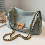 Vintage Canvas Underarm Bag Large Women's Totes Shoulder Messenger Purse
