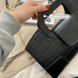 Vintage Crossbody Bags PU Leather Chain Bolsos Female Casual Party