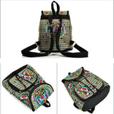 Vintage Embroidery Backpack Female Shoulder Bag Chinese National Canvas Backpack