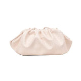 Vintage Handbag Leather Weaving Hobos Retro Cloud Bags For Women