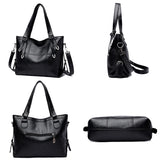 Vintage Shoulder Bag Large Capacity Tote Top-handle Purse for Women