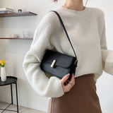 Vintage Leather Shoulder Bag Casual Crossbody Bags