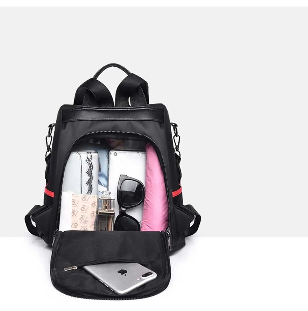 Women Vintage Oxford Cloth Anti-Theft Waterproof Backpack