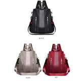 Women Vintage Oxford Cloth Anti-Theft Waterproof Backpack