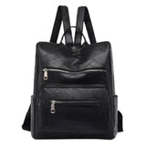 Vintage PU Leather Backpack Female Shoulder Bags Sac a Dos Casual Travel