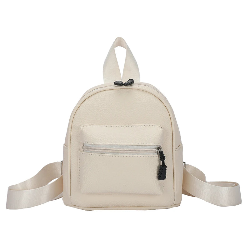Women Vintage Leather Backpack School Shoulder Bag
