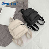 Women Vintage PU Leather Backpack Preppy Style School Shoulder Bag