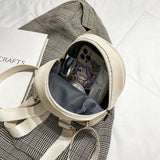 Vintage PU Leather Small Backpack Mini School Bags Female Solid Shoulder Bags