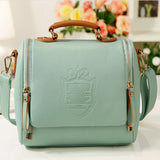 Vintage Printing Crown Shoulder Bag Handbag Inclined Bag