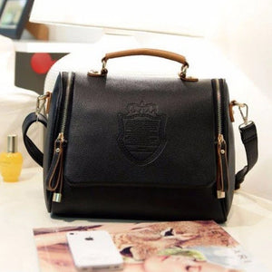 Vintage Printing Crown Shoulder Bag Handbag Inclined Bag
