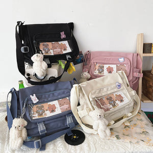 Vintage Shoulder Bag for College Ladies School