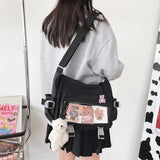 Vintage Shoulder Bag for College Ladies School