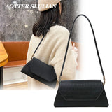 Vintage Crocodile Pattern Shoulder Bag Women