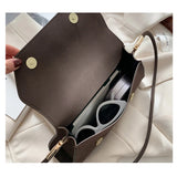 Vintage Crocodile Pattern Shoulder Bag Women