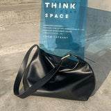 Women Vintage Shoulder Bags Soft PU Leather Crossbody Solid All-match Tote Handb