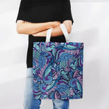 Women Vintage Tote Canvas Bag Printed Shopping Bag Student Tote Canvas Bag
