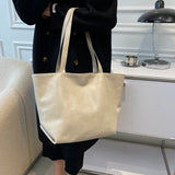 Vintage Tote Shoulder Bag Large Capacity PU Leather Casual Handbags
