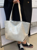 Vintage Tote Shoulder Bag Large Capacity PU Leather Casual Handbags
