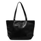 Vintage Tote Shoulder Bag Large Capacity PU Leather Casual Handbags