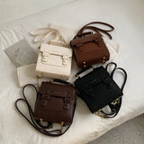 Vintage Leather Backpack and Shoulder Bag for Women