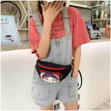 Women Waist Bag Fanny Pack Casual Style Chest Bag Hip-Hop Phone Purse