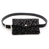 Leopard Print Female Waist Bag - Vintage Style Travel Messenger Belt