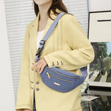 Women Waist Bag Fanny Pack Chest Bag Zipper Closure