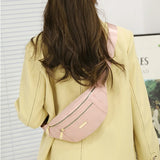 Women Waist Bag Fanny Pack Zipper Chest Bag Female Banana Bag
