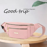 Women Waist Bag Fanny Pack Zipper Chest Bag Female Banana Bag