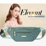 Women Waist Bag Fanny Pack Zipper Chest Bag Female Banana Bag