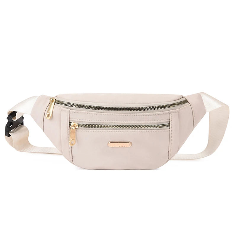 Women Waist Bag Fanny Pack Chest Bag Zipper Closure