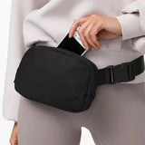 Zipper Waist Bag for Women Outdoor Sports Crossbody Bag