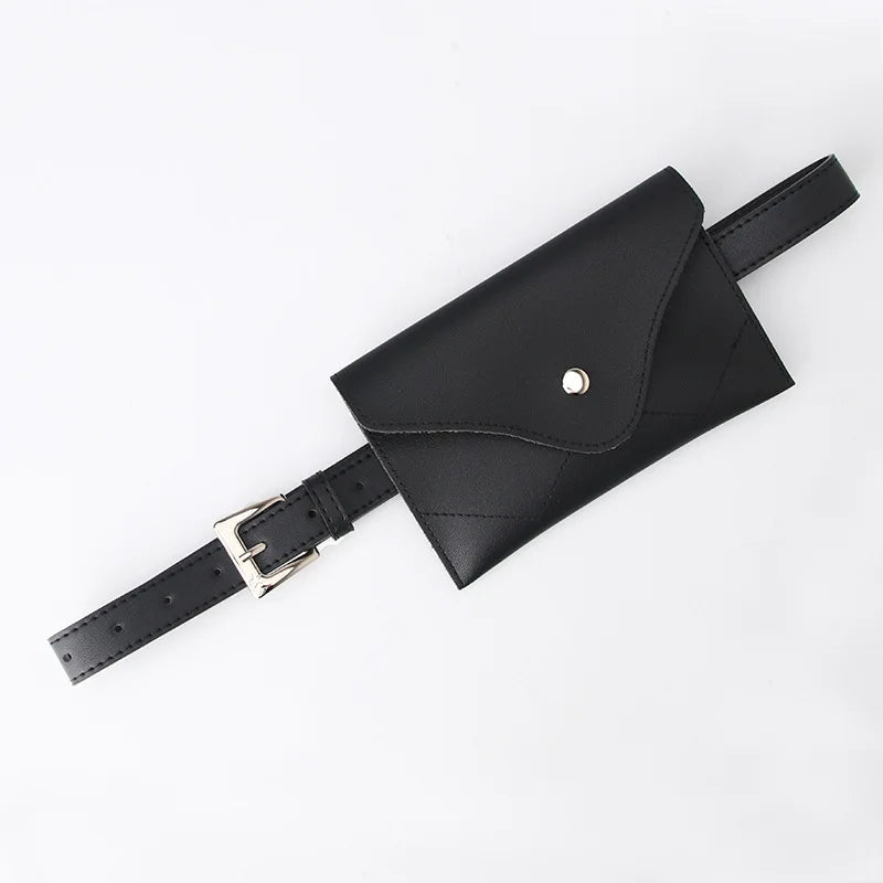 Women Waist Bag High Mobile Phone Bag Solid Shoulder Bag