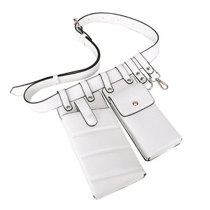 Leather Waist Belt Bag Crossbody Chest Bags Girl Fanny Pack