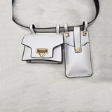 Leather Waist Belt Bag Crossbody Chest Bags Girl Fanny Pack Small Phone Pack