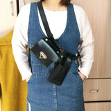 Women Waist Bag Phone Bag Waist Pack High PU Shoulder Crossbody Chest Bag
