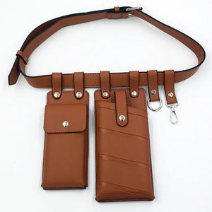 Women Waist Bag Hip Hop Leather Belt Bags Tactical Crossbody Chest Bag
