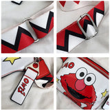 Leather Cartoon Print Waist Bag Women Fanny Pack Mini Chest Handbag